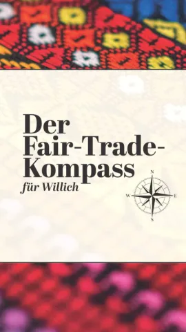 Flyer Vorderseite von Fair-Trade-Kompass