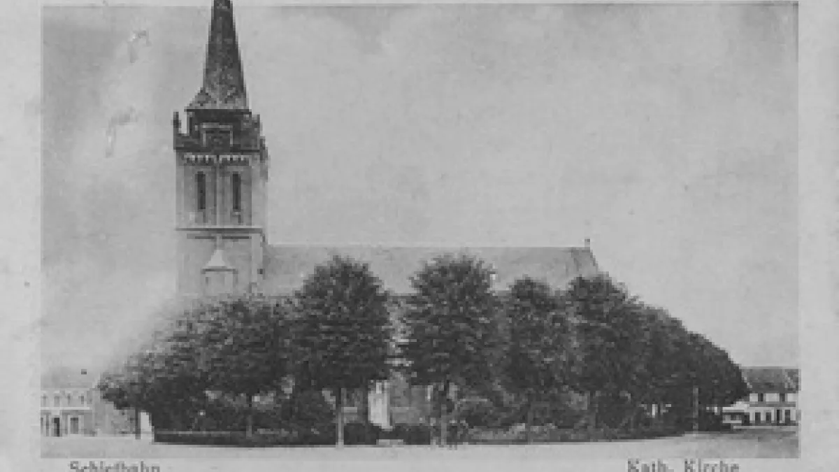 Schiefbahner Pfarrkirche im Jahre 1910