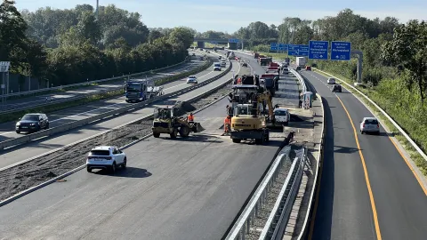 Umbauarbeiten A 44 Kreuz Neersen