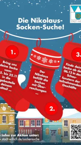 Plakat Die Nikolaus-Socken-Suche