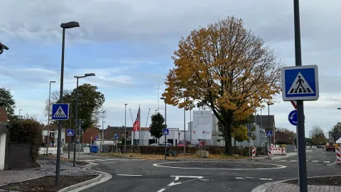 Neuer Kreisverkehr Anrath