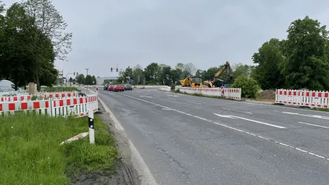 A 44 Sperrung der Abbiegespur A 44 Rtg. Krefeld