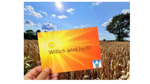 Karte Willich wird heiß vor Sommerfeld