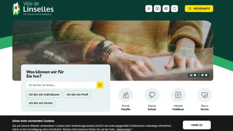 Screenshot WEB Linselles Deutsch