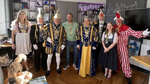 Prinz Karneval aus Milwaukee bei BM Pakusch  