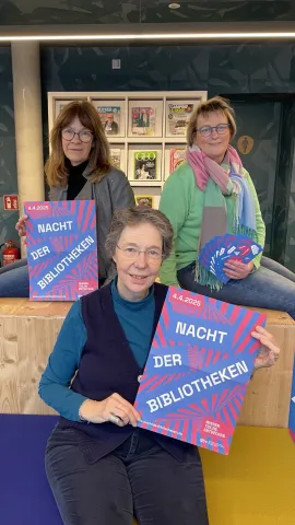 Drei Damen aus den Bibliotheken 